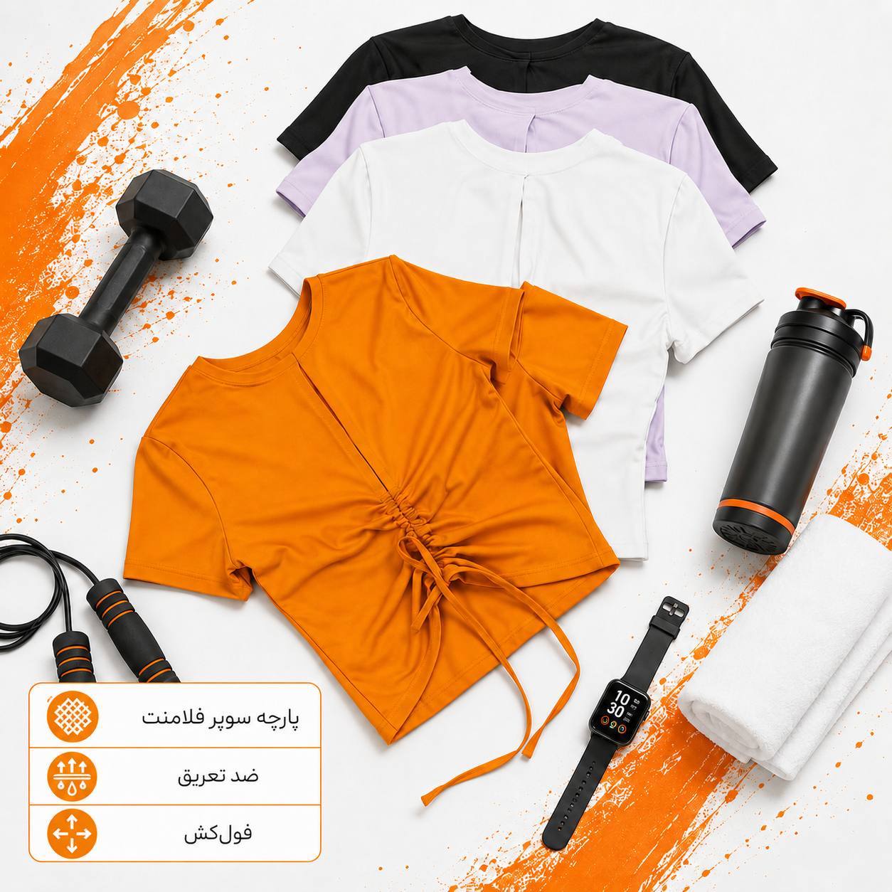 کـراپ تیشرت پشت گتر اورجینال  وارداتی برند Nano